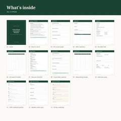 Career Planner & Job Search Workbook — Fillable PDF