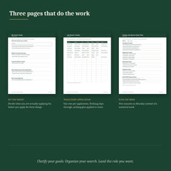 Career Planner & Job Search Workbook — Fillable PDF