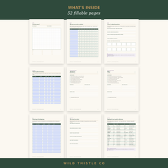 What's inside the Cottage Garden Planner - page previews