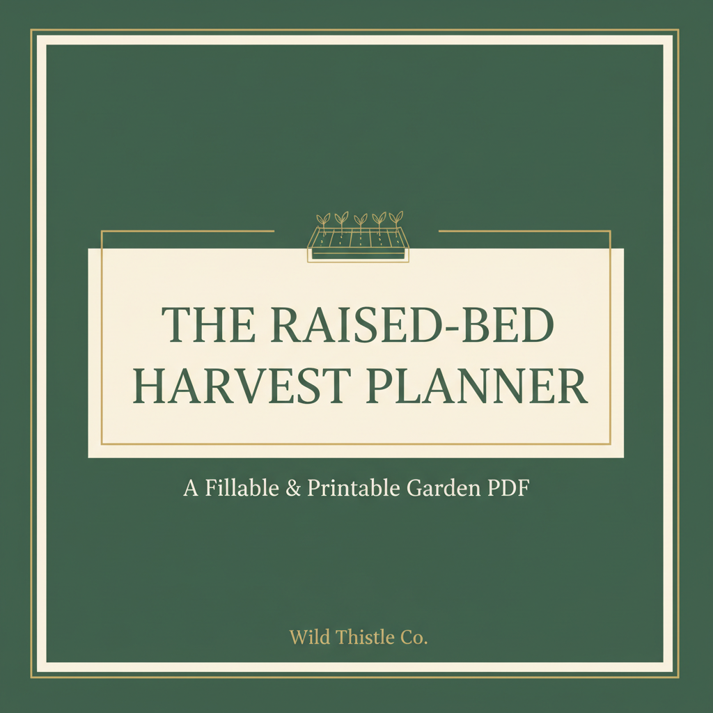 Raised-Bed Harvest Planner — Fillable Garden PDF