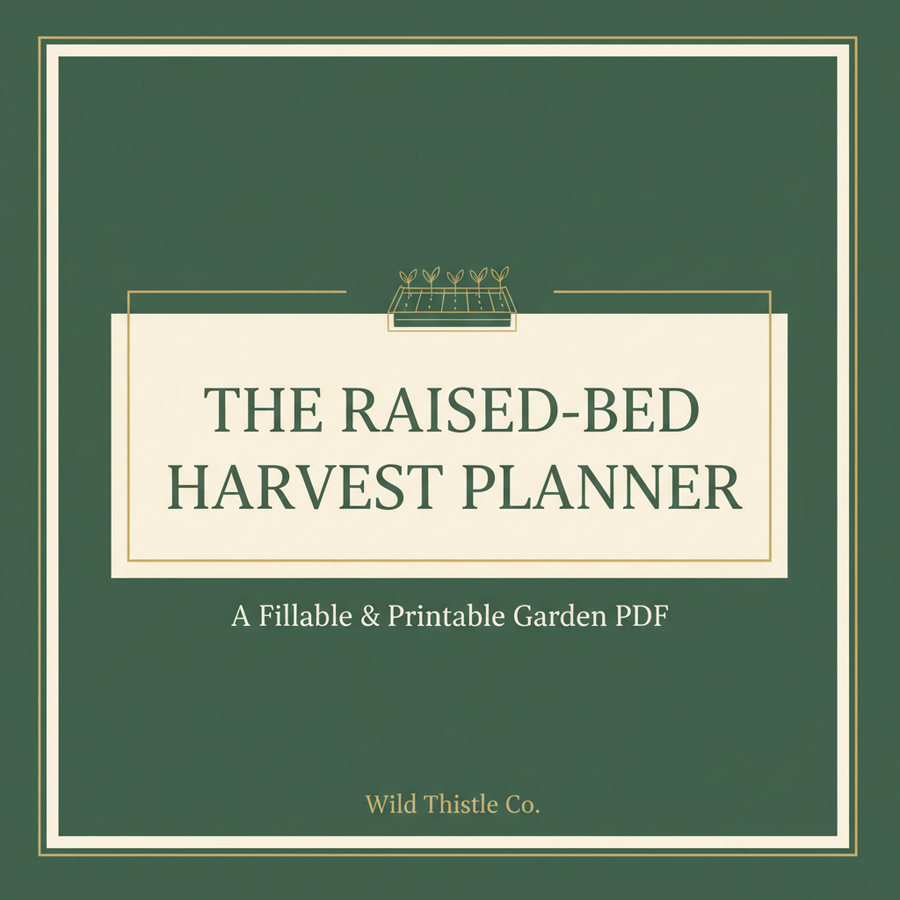 Raised-Bed Harvest Planner — Fillable Garden PDF