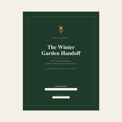 The Winter Garden Handoff — Fillable Winterizing Planner PDF | 14 Pages